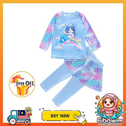 BIBISWIM UPF50 Mermaid Swim Set
