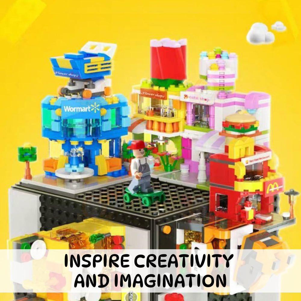 BIBISWIM STEM Street Shop Building Blocks
