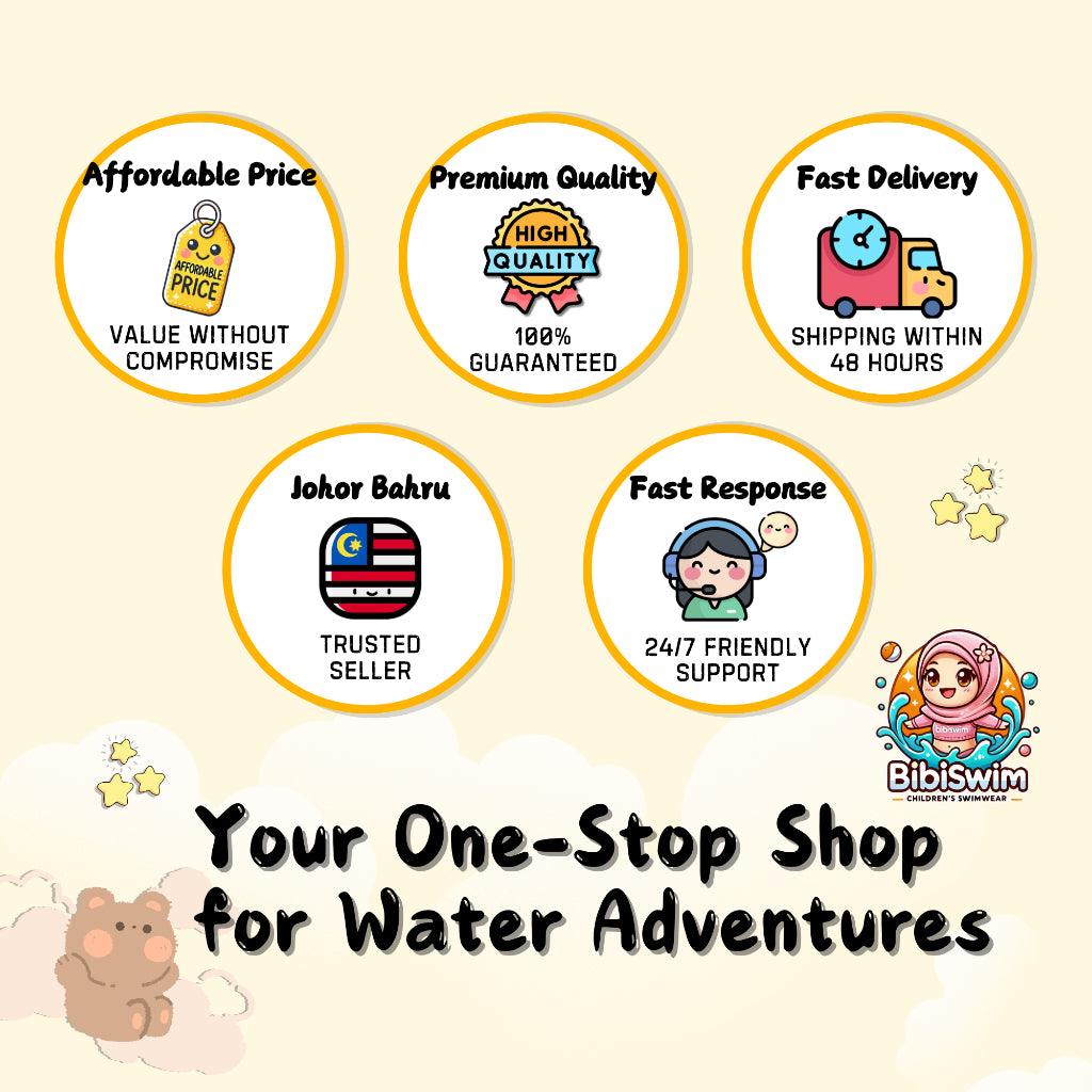 BIBISWIM Kids Hooded Towel 7 Designs