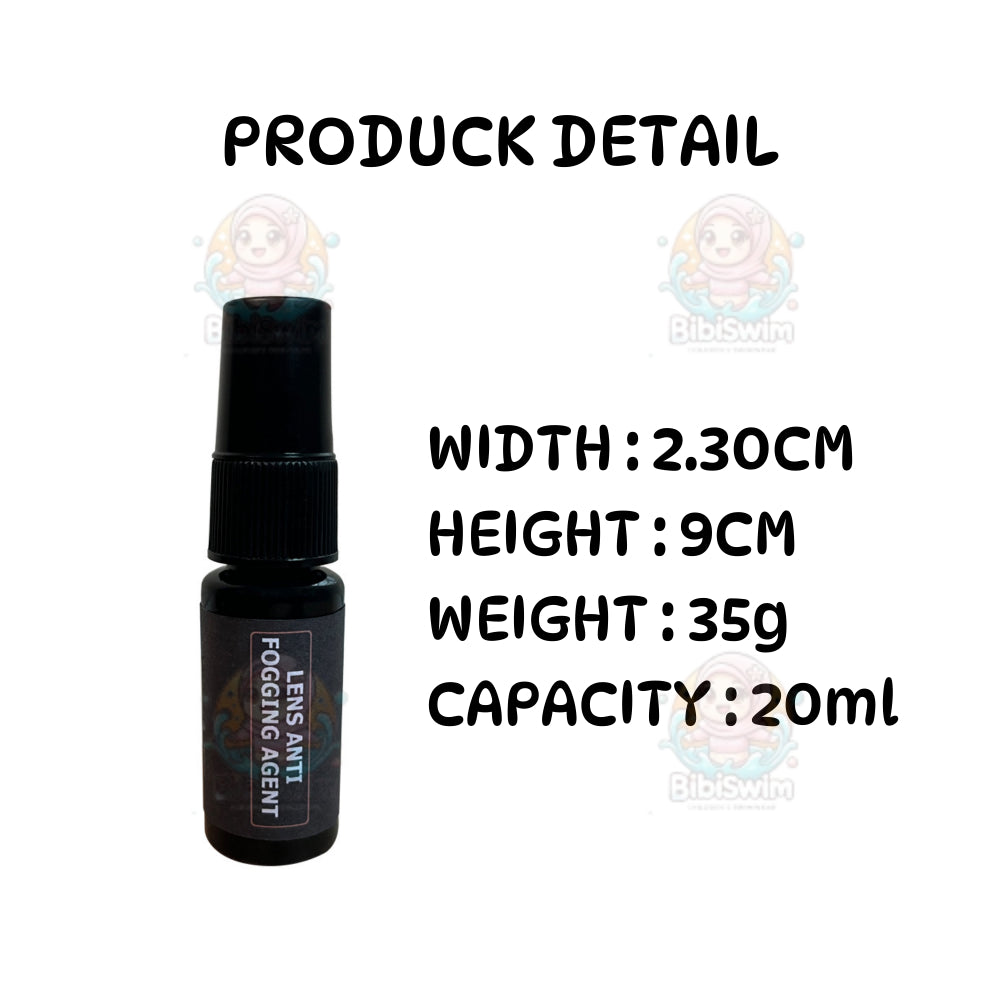 BIBISWIM Clear Swim Goggles Spray