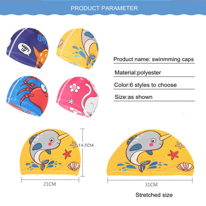 BIBISWIM Cartoon Kids Swim Cap