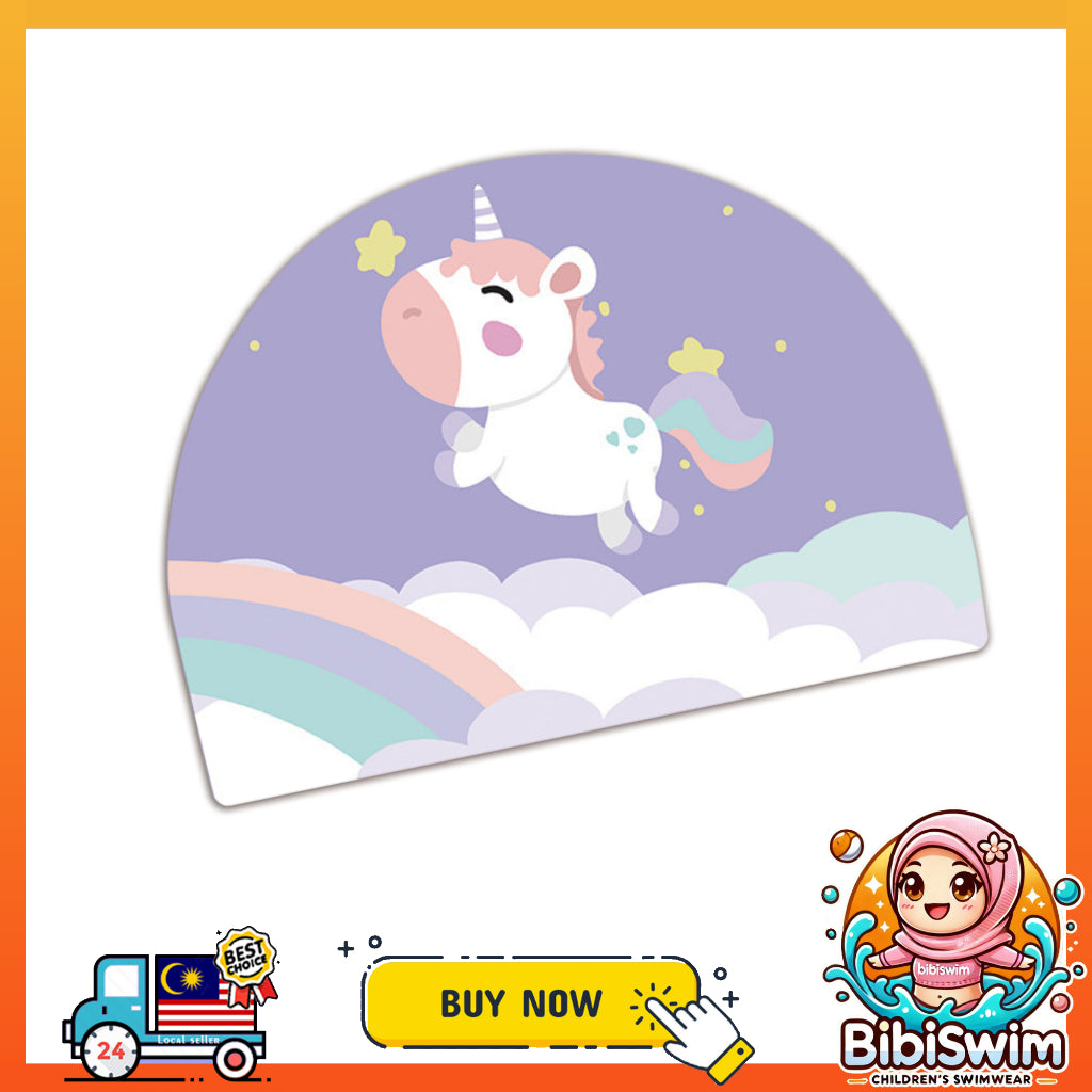 BIBISWIM Cartoon Kids Swim Cap