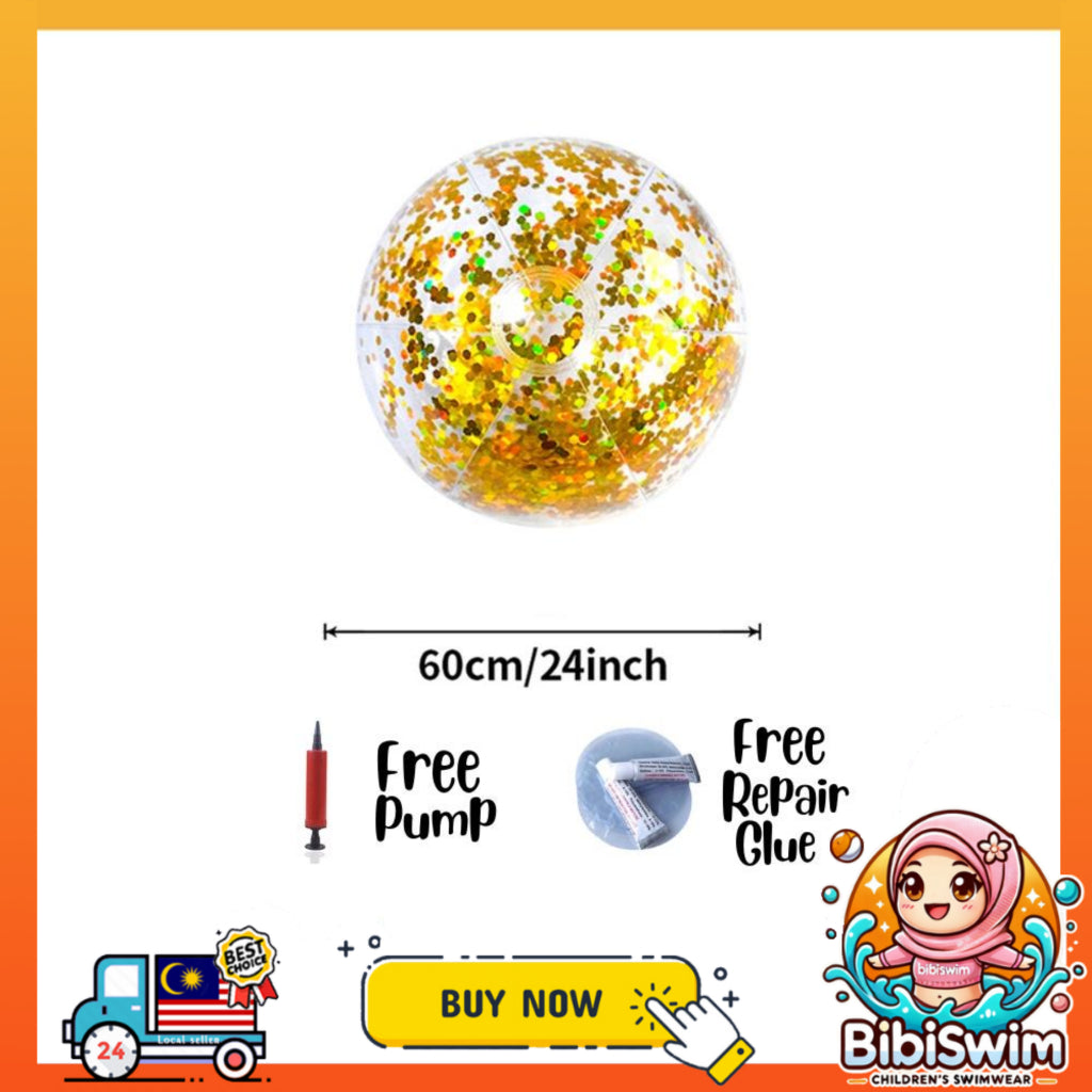 BIBISWIM Inflatable Kids Beach Ball Set