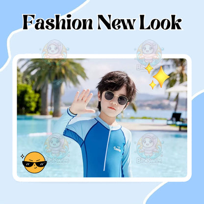 BIBISWIM UPF 50+ Zip Front Kids Swimsuit