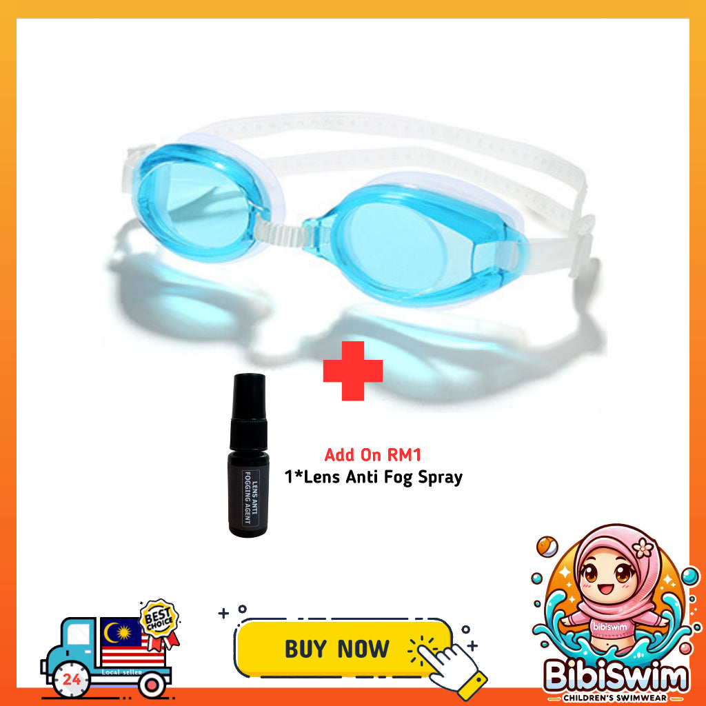 BIBISWIM Anti-Fog Kids Swim Goggles Set