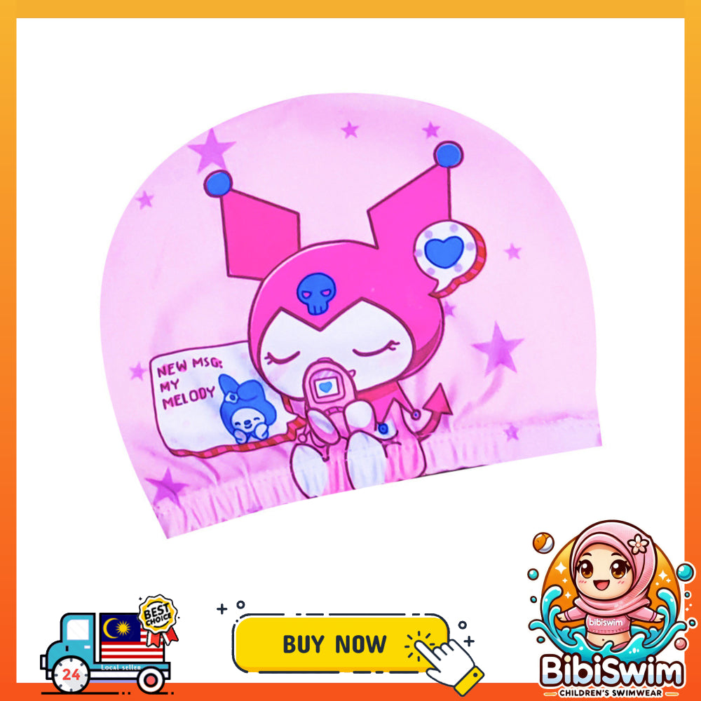 BIBISWIM Cartoon Kids Swim Cap