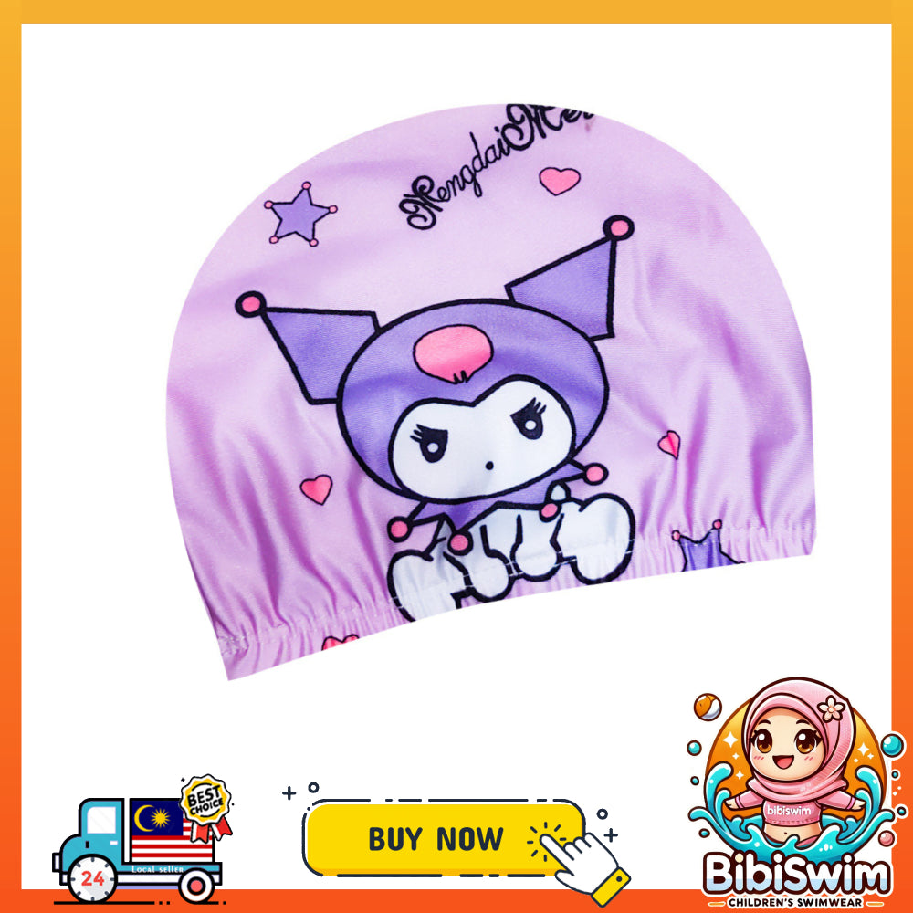 BIBISWIM Cartoon Kids Swim Cap