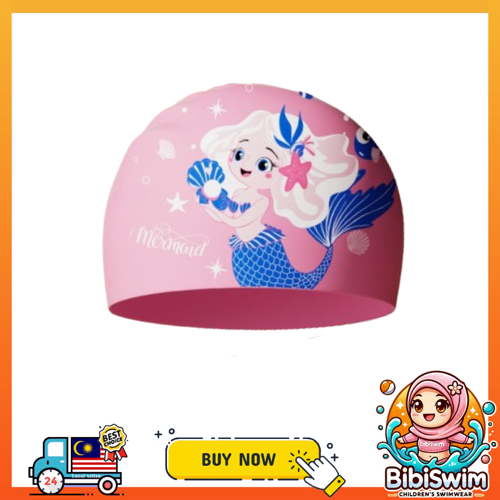 BIBISWIM Kids Swim Cap 12 Animal Designs