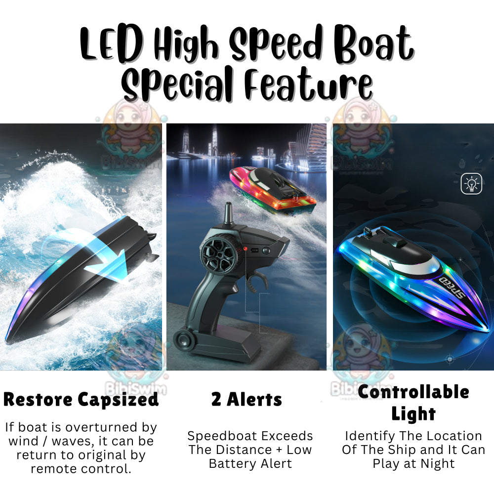 BIBISWIM Self-Righting RC Speedboat