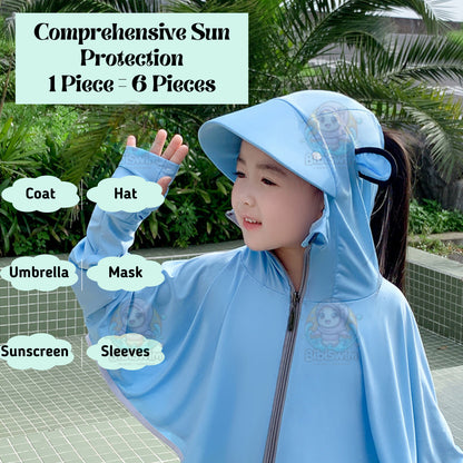 BIBISWIM UPF50 Kids Sun Hoodie 2-8Y
