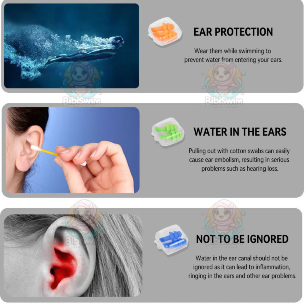 BIBISWIM Baby Ear Protectors Swim Noise