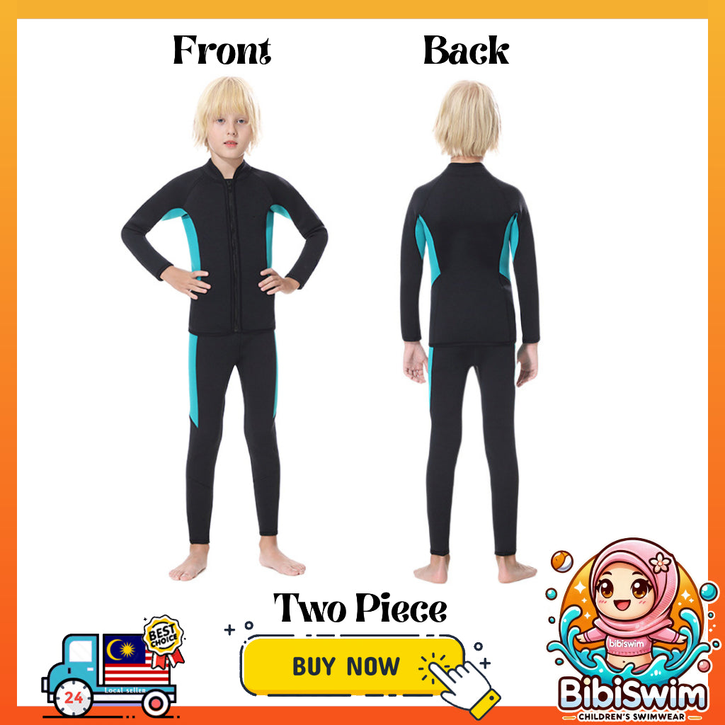 BIBISWIM Kids 3MM Thermal Swim Wetsuit