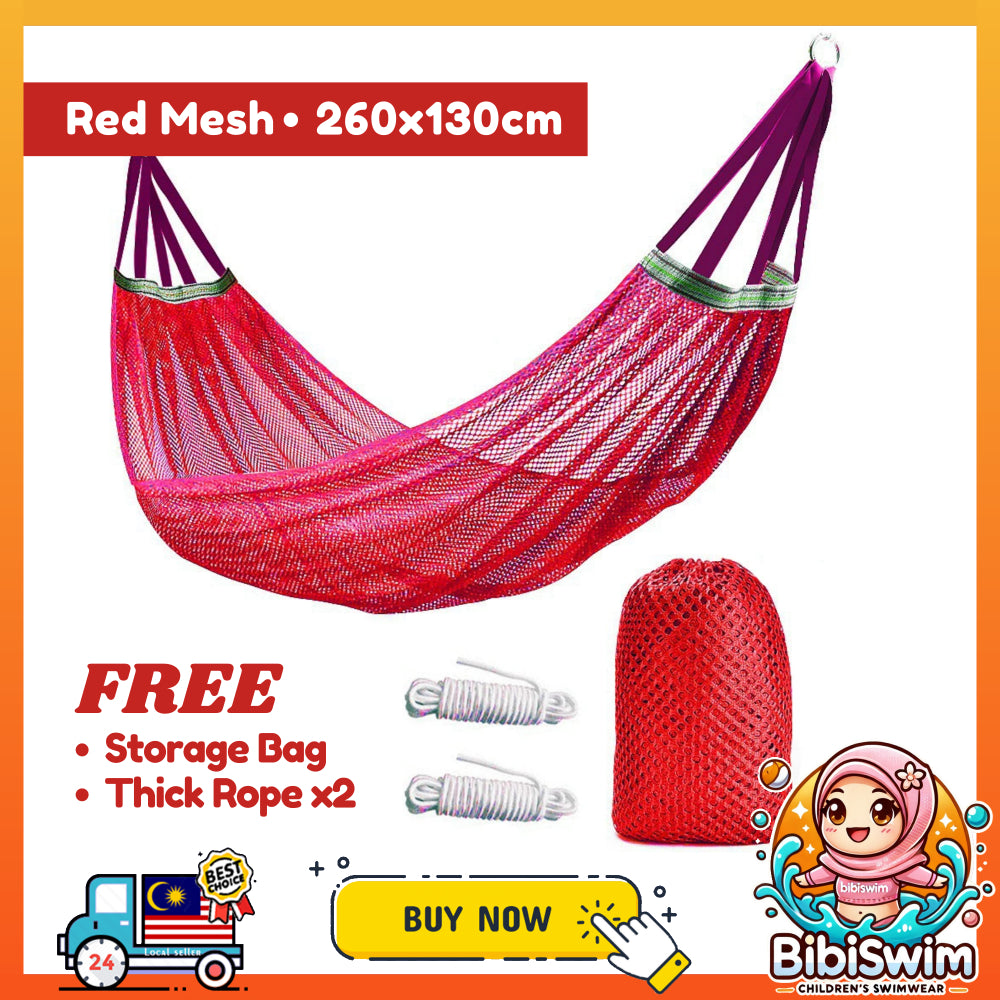 BIBISWIM Striped Canvas Hammock Swing Chair
