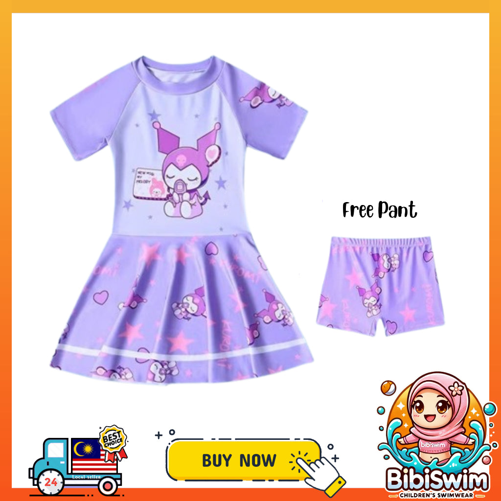 BIBISWIM Kuromi Quick-Dry Swimsuit Set