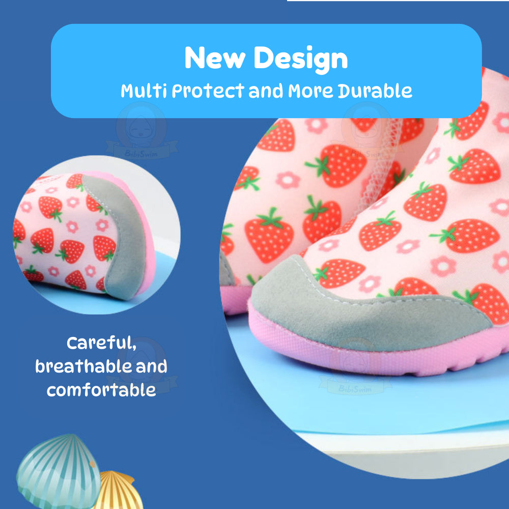 BIBISWIM Astronaut Blue Bunny Swim Socks