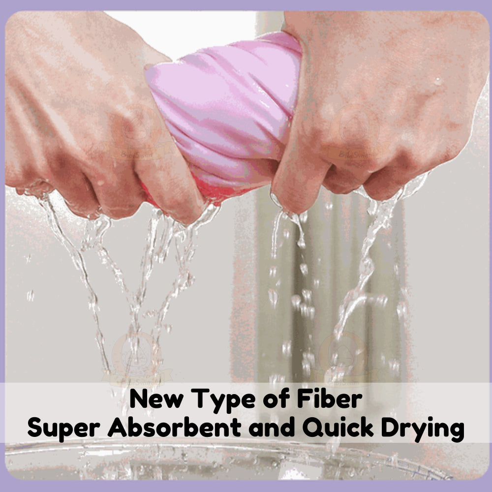 BIBISWIM Quick-Dry Cartoon Hooded Swim Towel