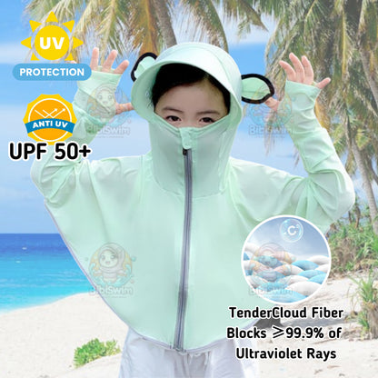 BIBISWIM UPF50 Kids Sun Hoodie 2-8Y