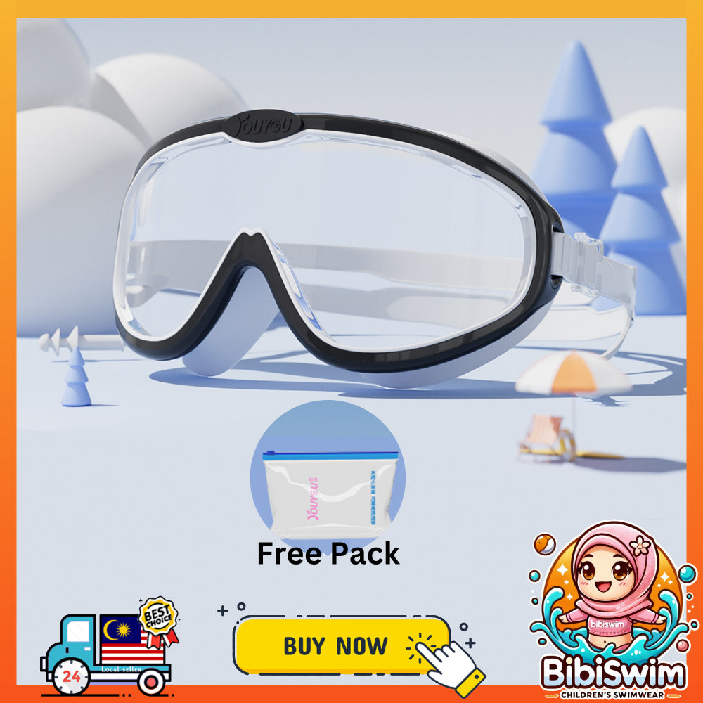 BIBISWIM Kids Anti-Fog Swim Goggles 15 Colors