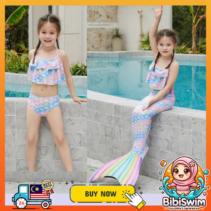 BIBISWIM Mermaid Swim Set 3-12Y