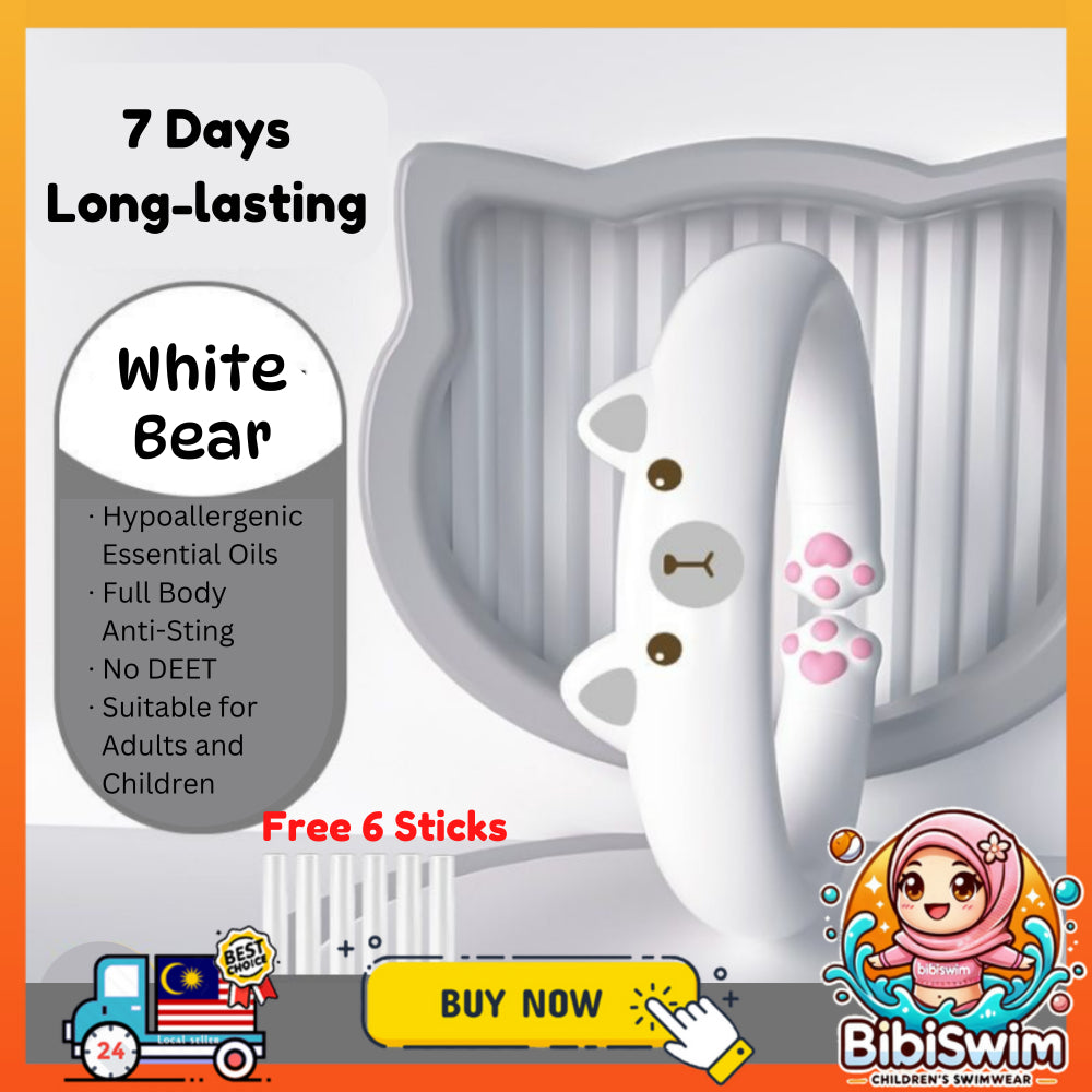 BIBISWIM Baby-Safe Mosquito Repellent Bracelet