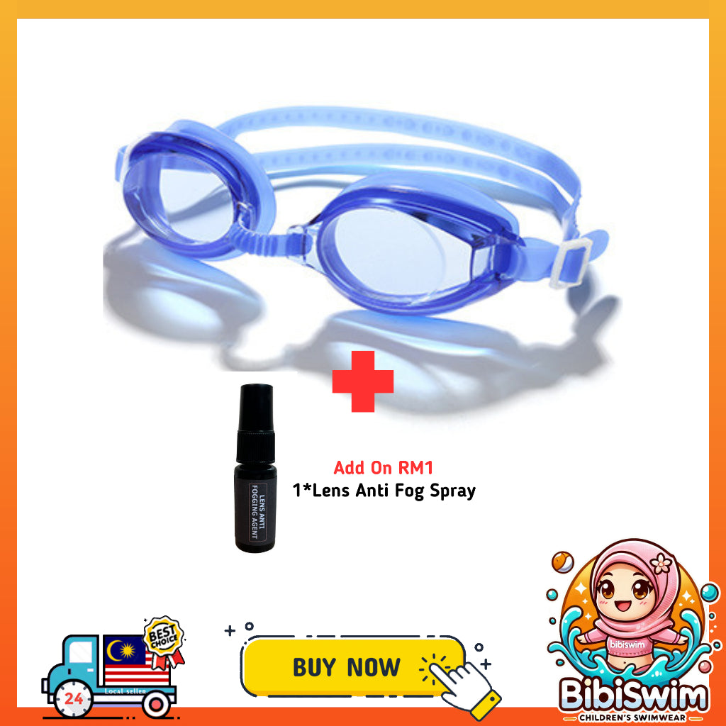 BIBISWIM Anti-Fog Kids Swim Goggles Set