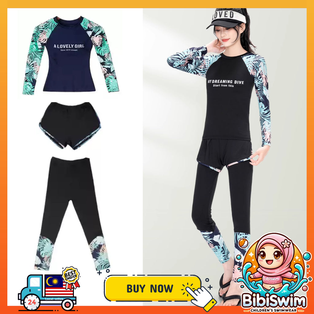 BIBISWIM Modest 3-Piece Swim Set