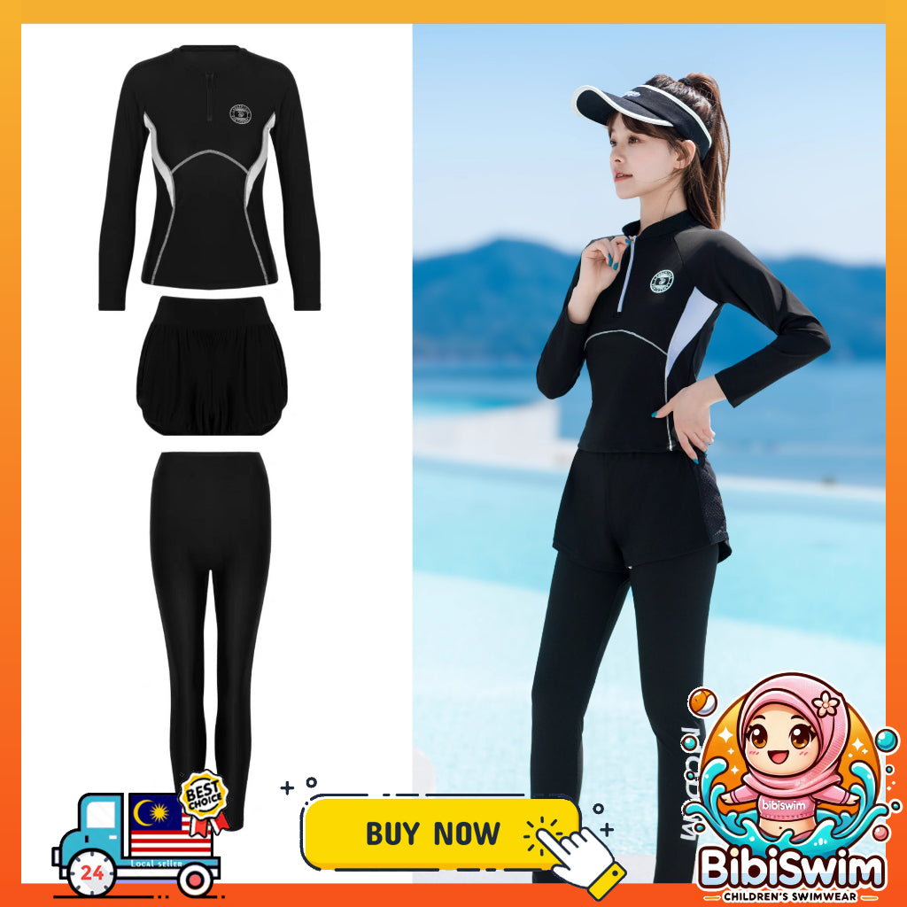 BIBISWIM Modest 3-Piece Swim Set