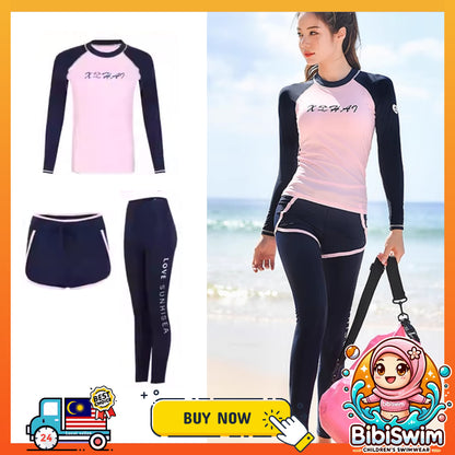 BIBISWIM Modest 3-Piece Swim Set