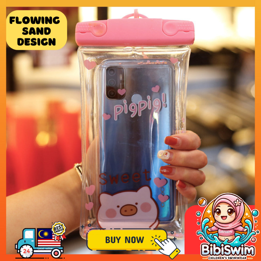 BIBISWIM Cartoon Waterproof Phone Pouch