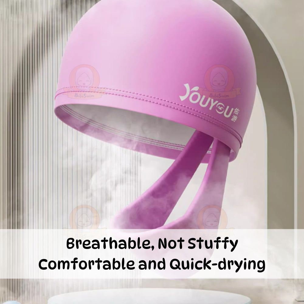 BIBISWIM Long Hair Swim Cap