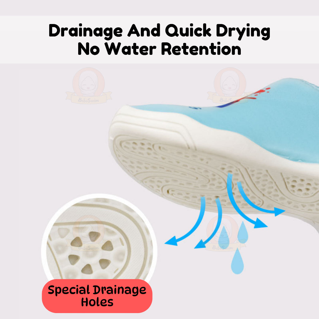 BIBISWIM AquaGrip Kids Swim Shoes