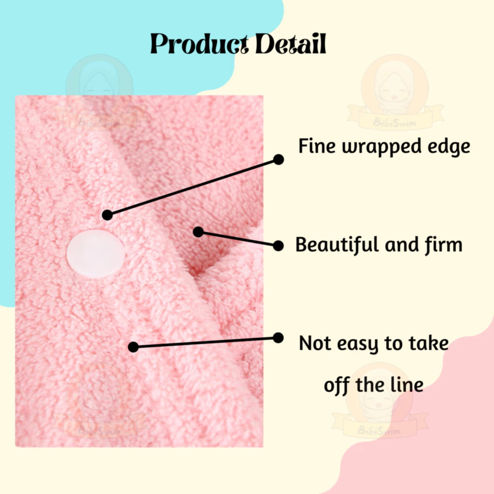 BIBISWIM Coral Fleece Baby Hooded Towel