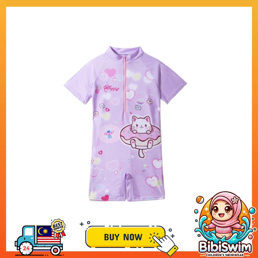 BIBISWIM Mermaid Kitty UPF50+ Swim Set