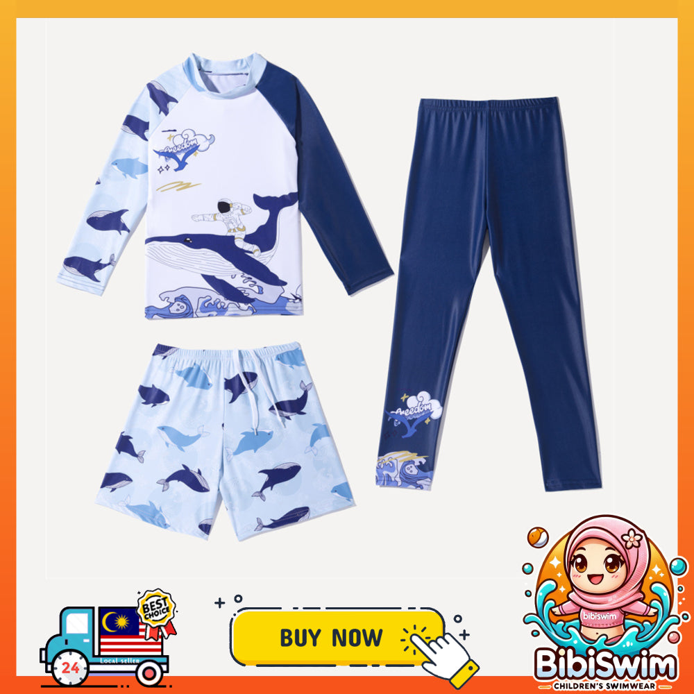 BIBISWIM UPF 50 Kids 3Pc Swim Set