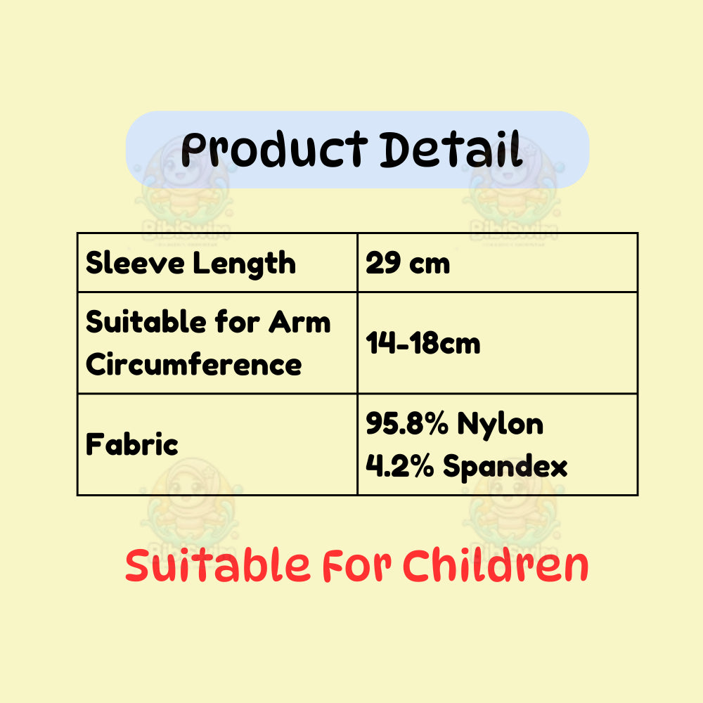 BIBISWIM UV Block Kids Arm Sleeves