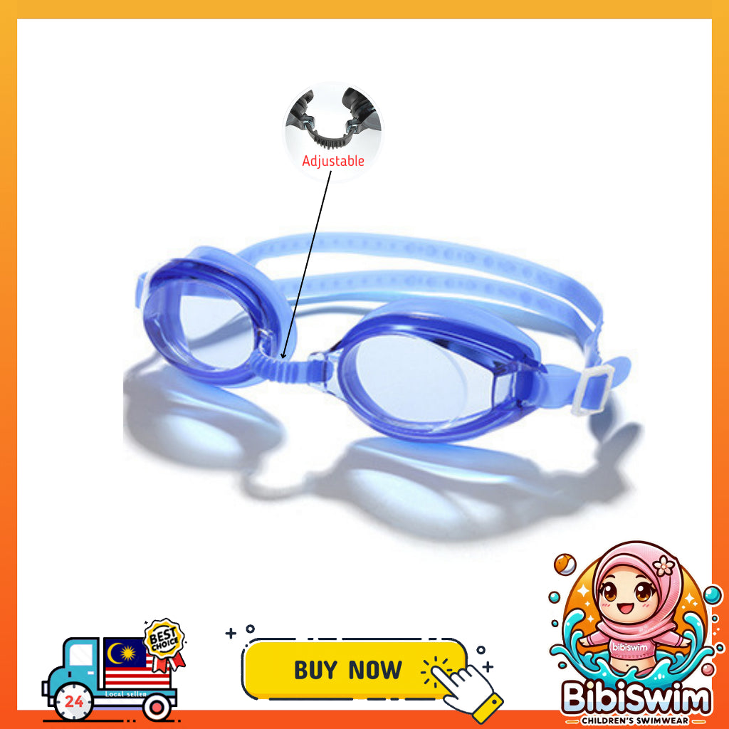 BIBISWIM Anti-Fog Kids Swim Goggles Set