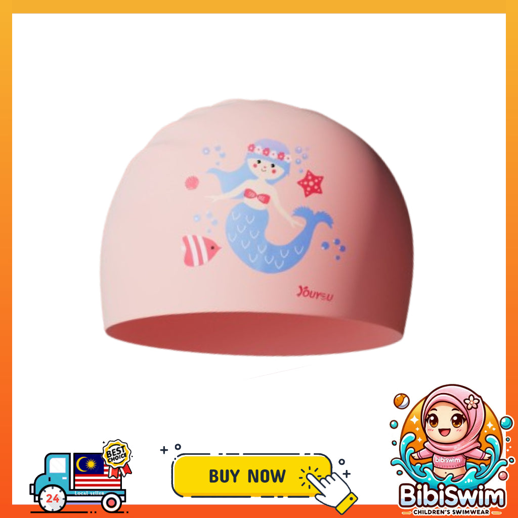 BIBISWIM Kids Swim Cap 12 Animal Designs