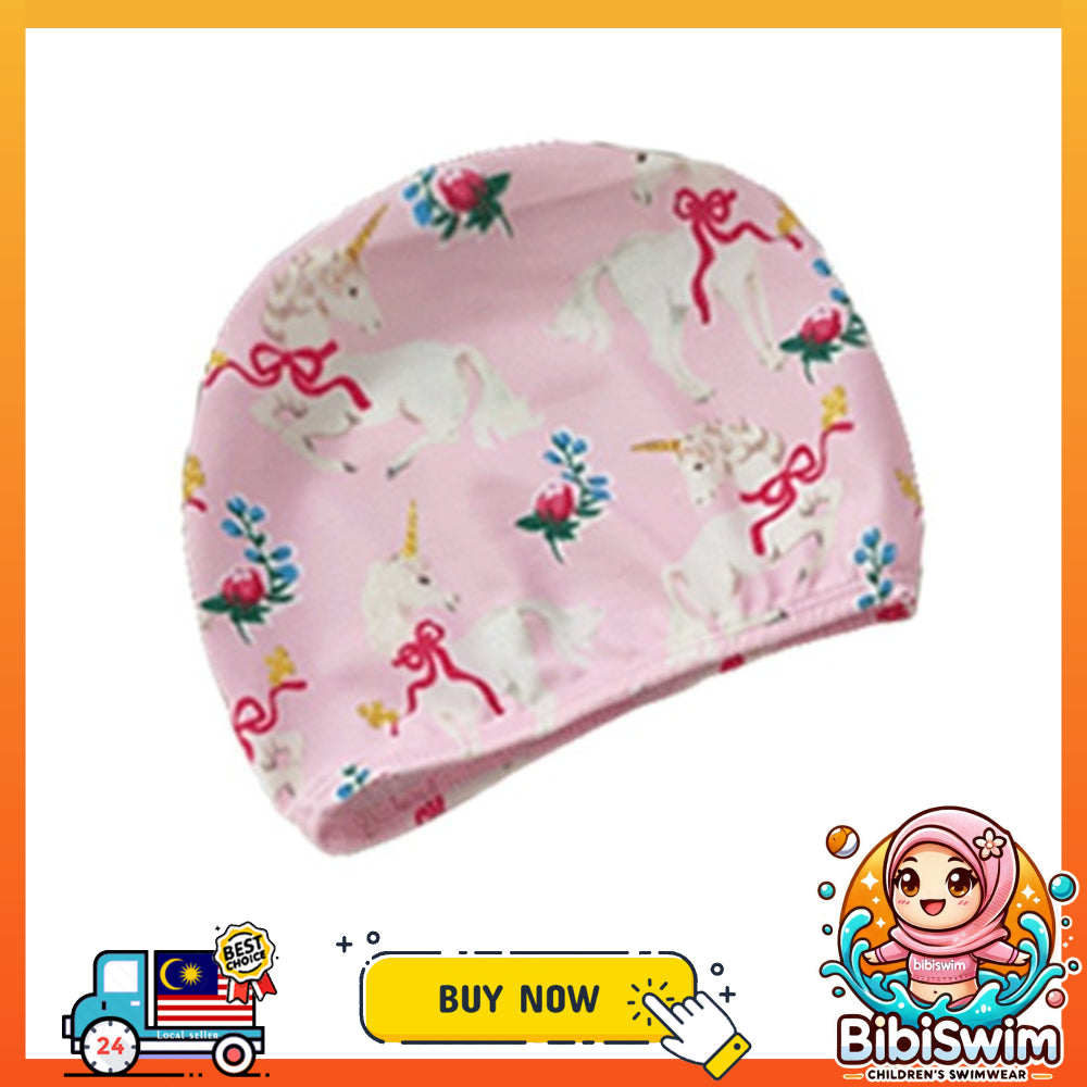 BIBISWIM Cartoon Kids Swim Cap