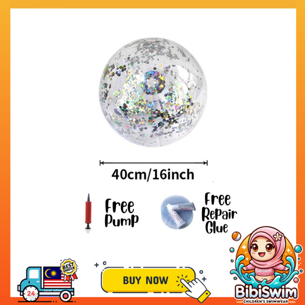BIBISWIM Inflatable Kids Beach Ball Set