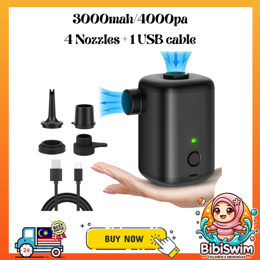BIBISWIM Portable Electric Air Pump 2500mAh