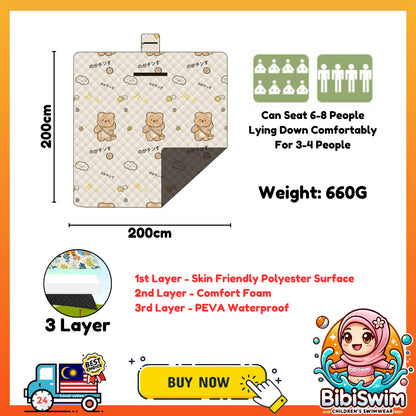 BIBISWIM Foldable Waterproof Picnic Mat