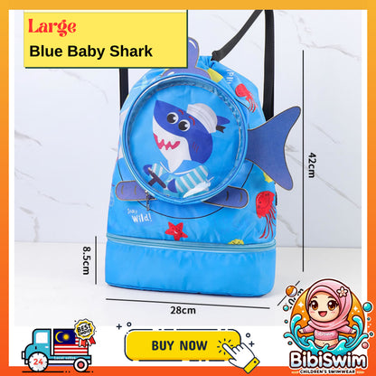 BIBISWIM Kids Wet Dry Swim Bag