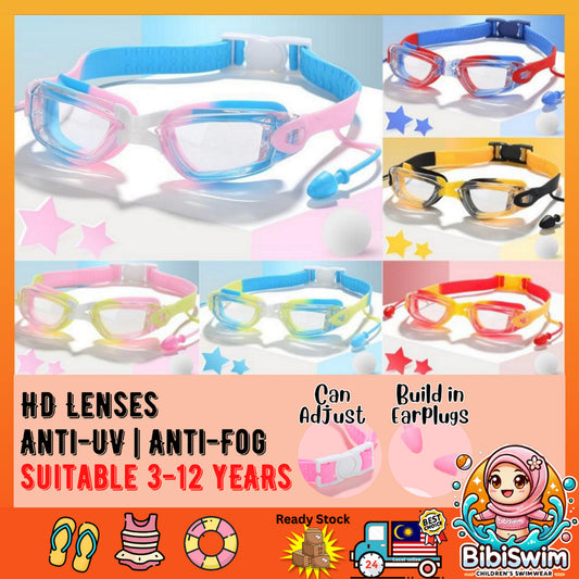 BIBISWIM Kids Anti-Fog Swim Goggles