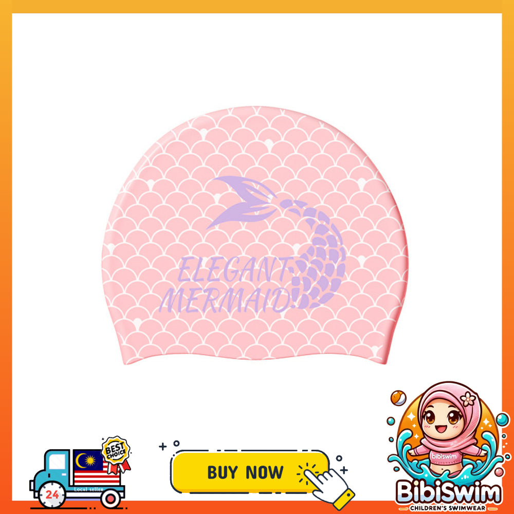 BIBISWIM Kids Swim Cap 12 Animal Designs