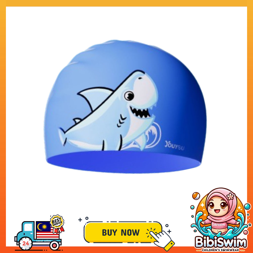 BIBISWIM Kids Swim Cap 12 Animal Designs