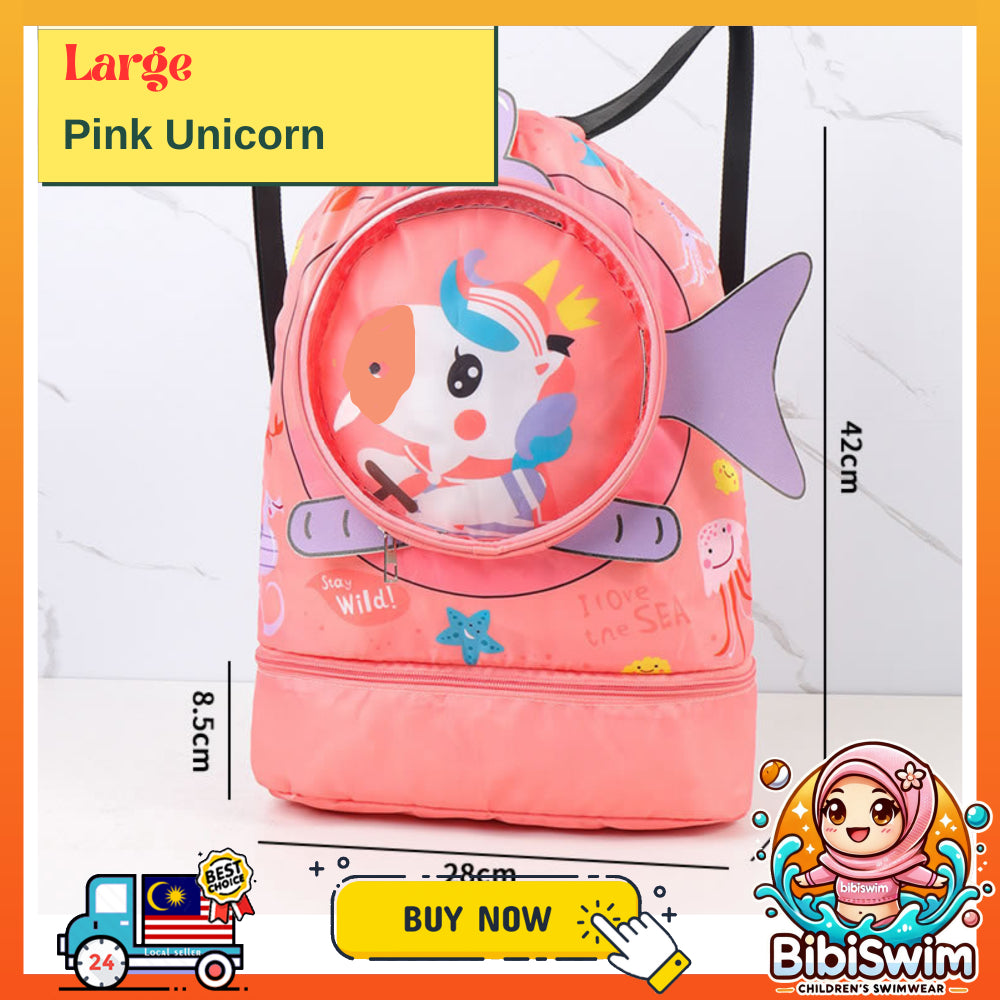 BIBISWIM Kids Wet Dry Swim Bag