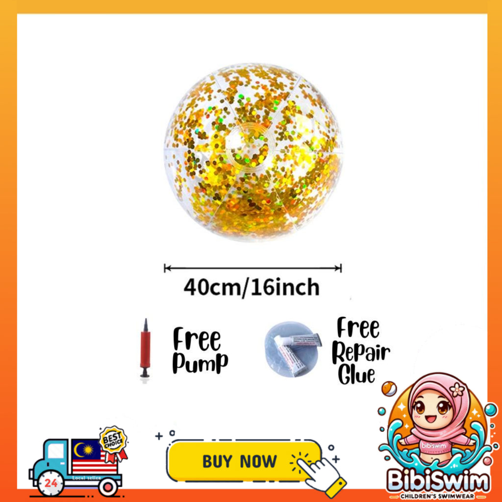 BIBISWIM Inflatable Kids Beach Ball Set