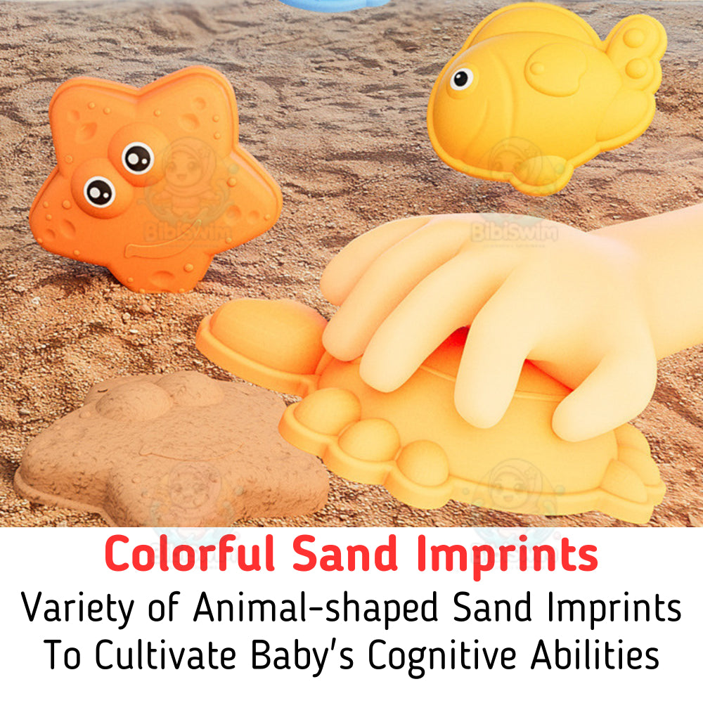 BIBISWIM Kids Sand Castle Builder Set