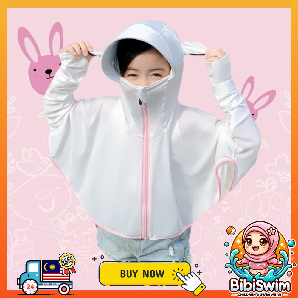 BIBISWIM UPF50 Kids Sun Hoodie 2-8Y