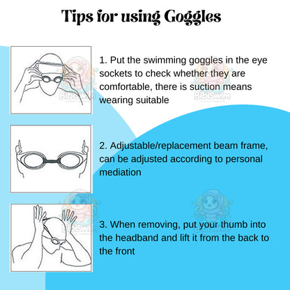 BIBISWIM Power Adjustable Swim Goggles 0-800